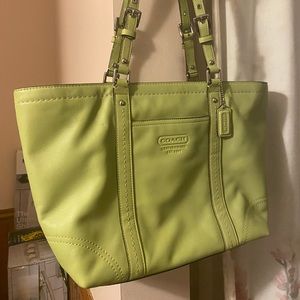 Lime Green COACH Shoulder Bag
